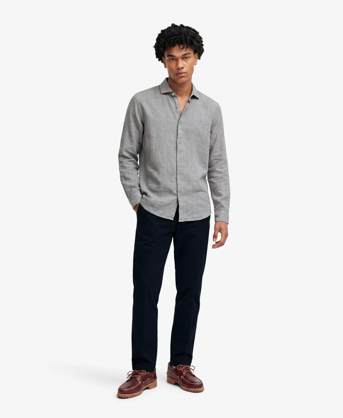 Ash Grey Chambray