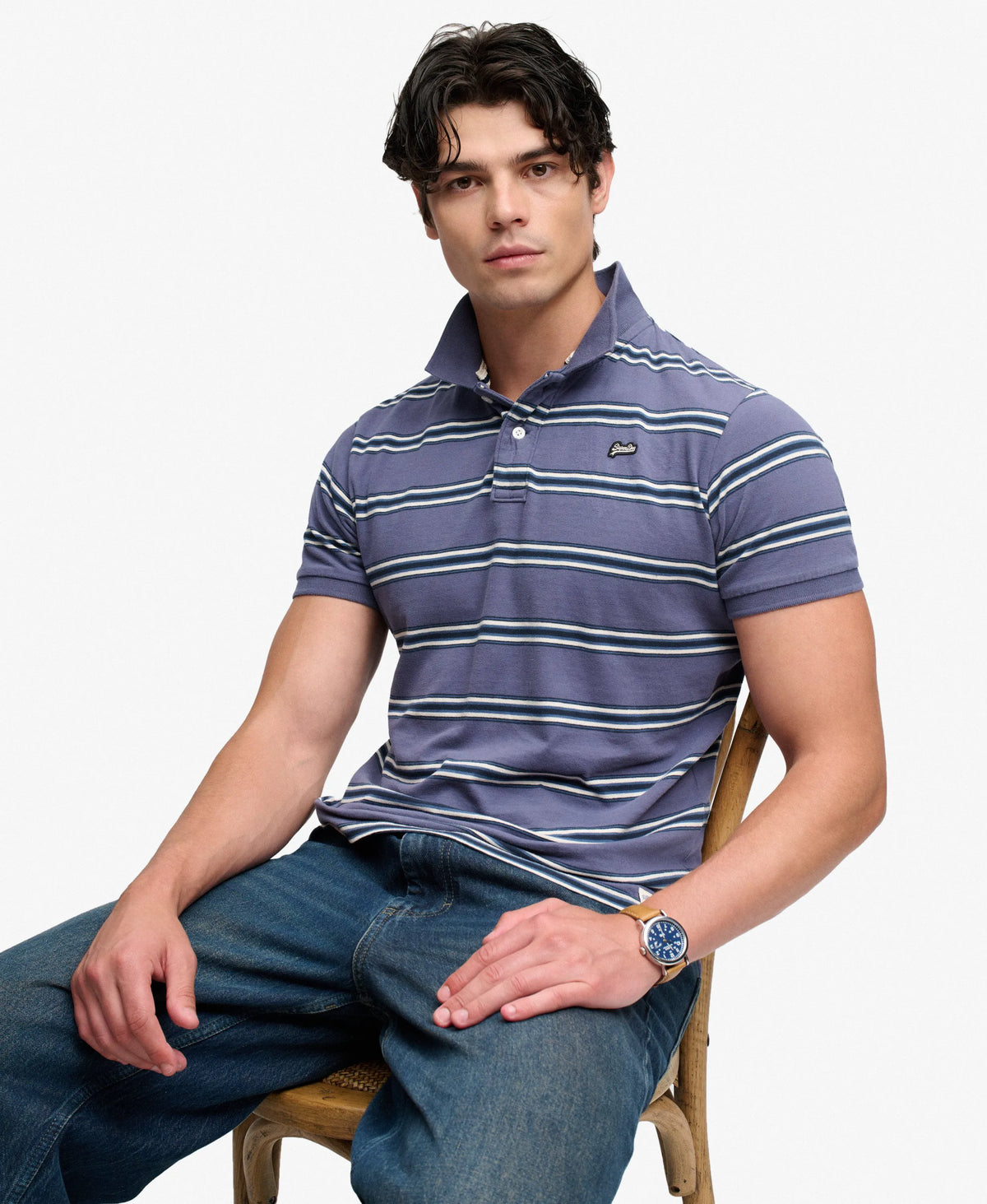Soft Navy Stripe