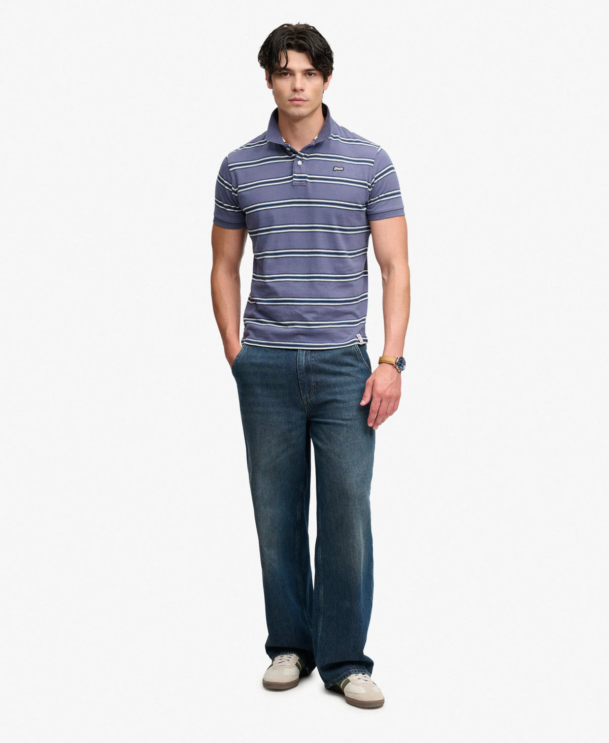 Soft Navy Stripe