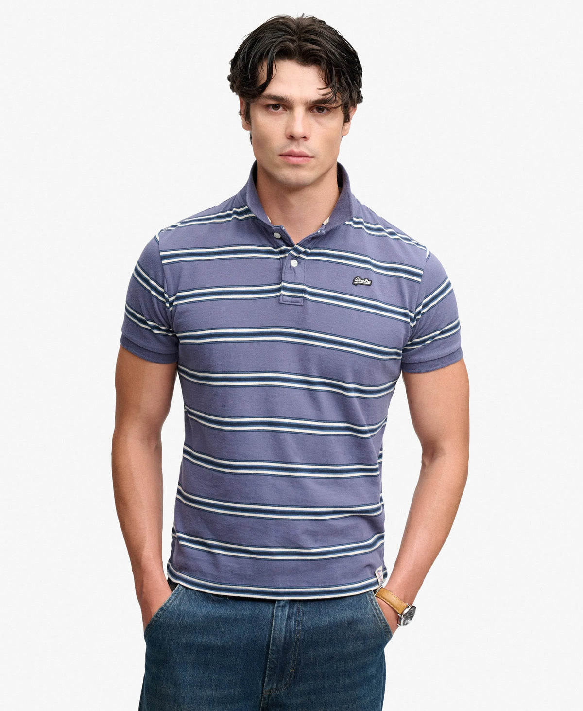 Soft Navy Stripe