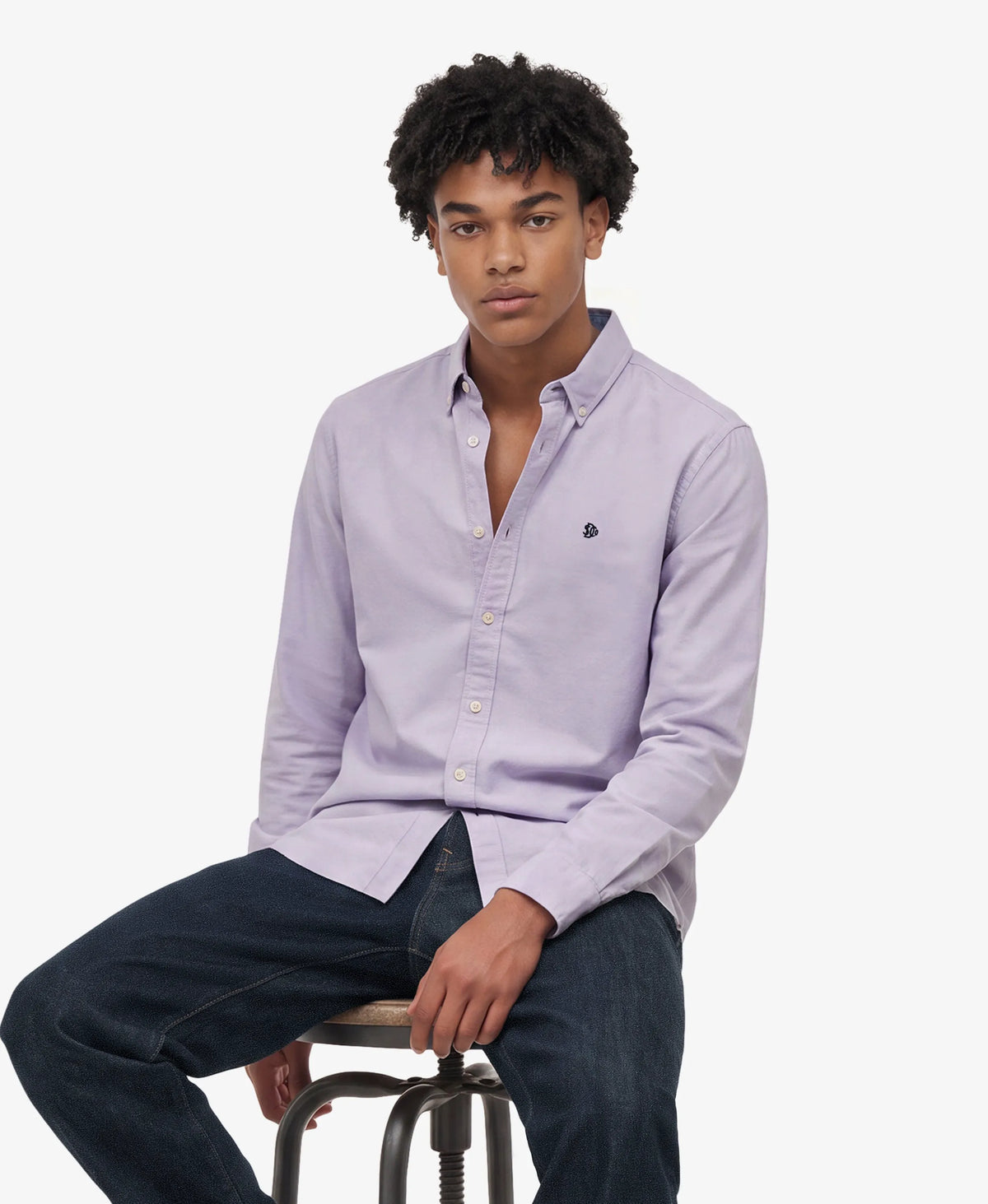 Light Lavender Purple Chambray