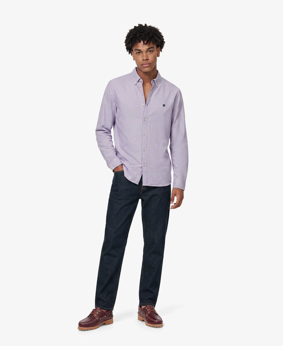 Light Lavender Purple Chambray