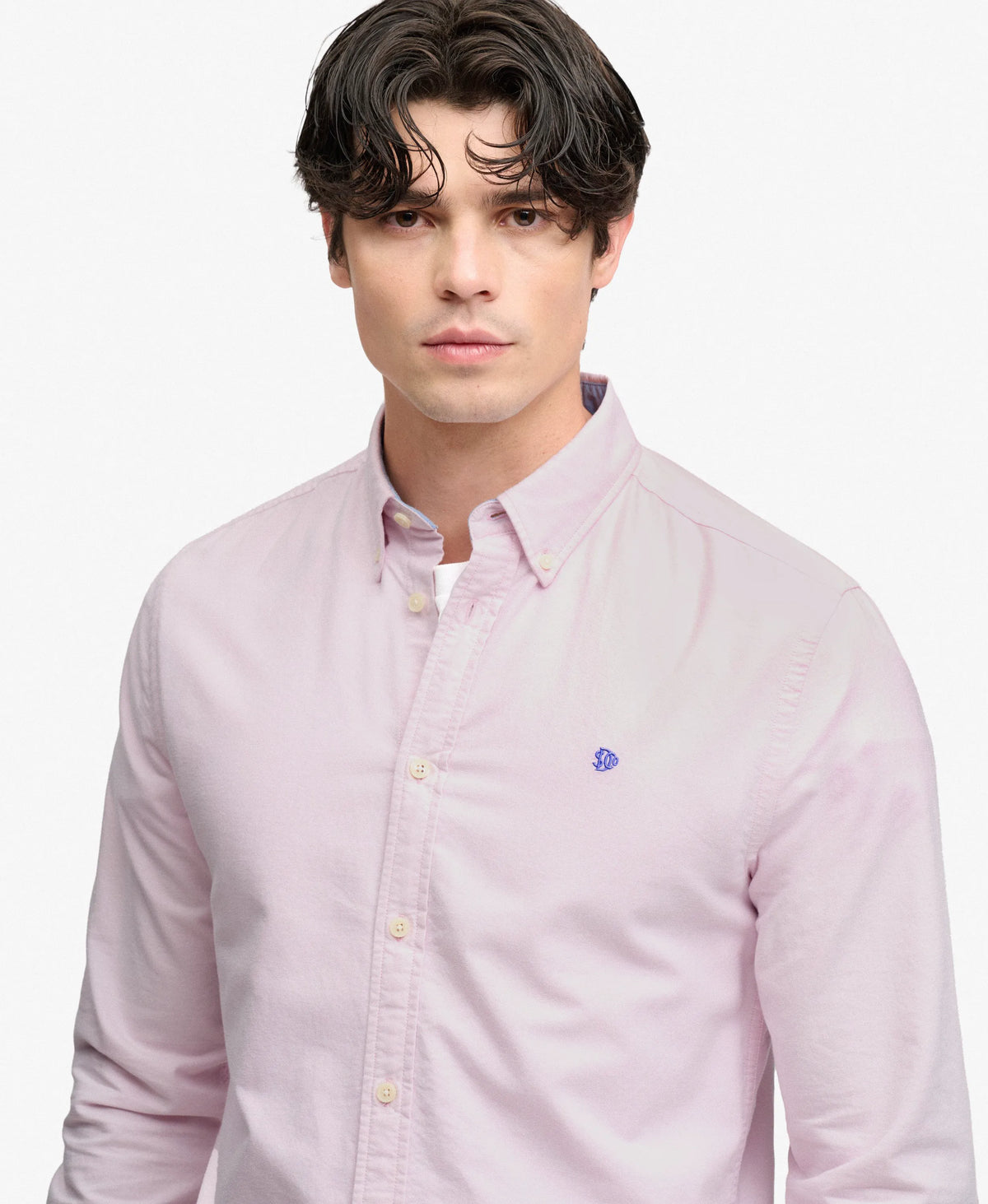 Blush Pink Chambray