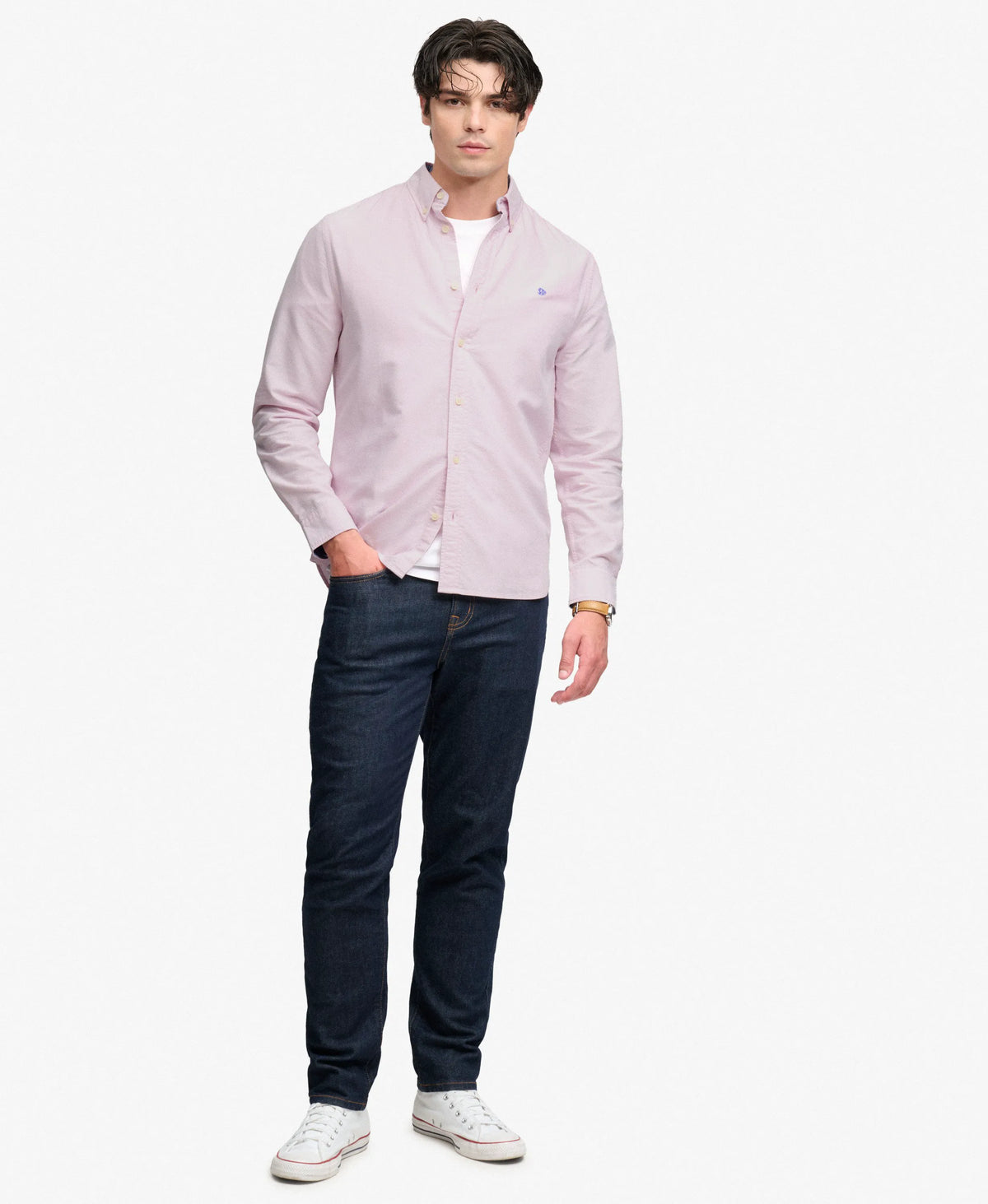 Blush Pink Chambray