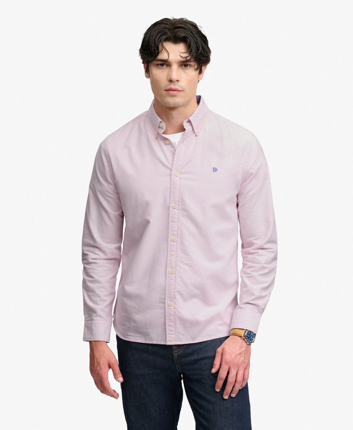 Blush Pink Chambray