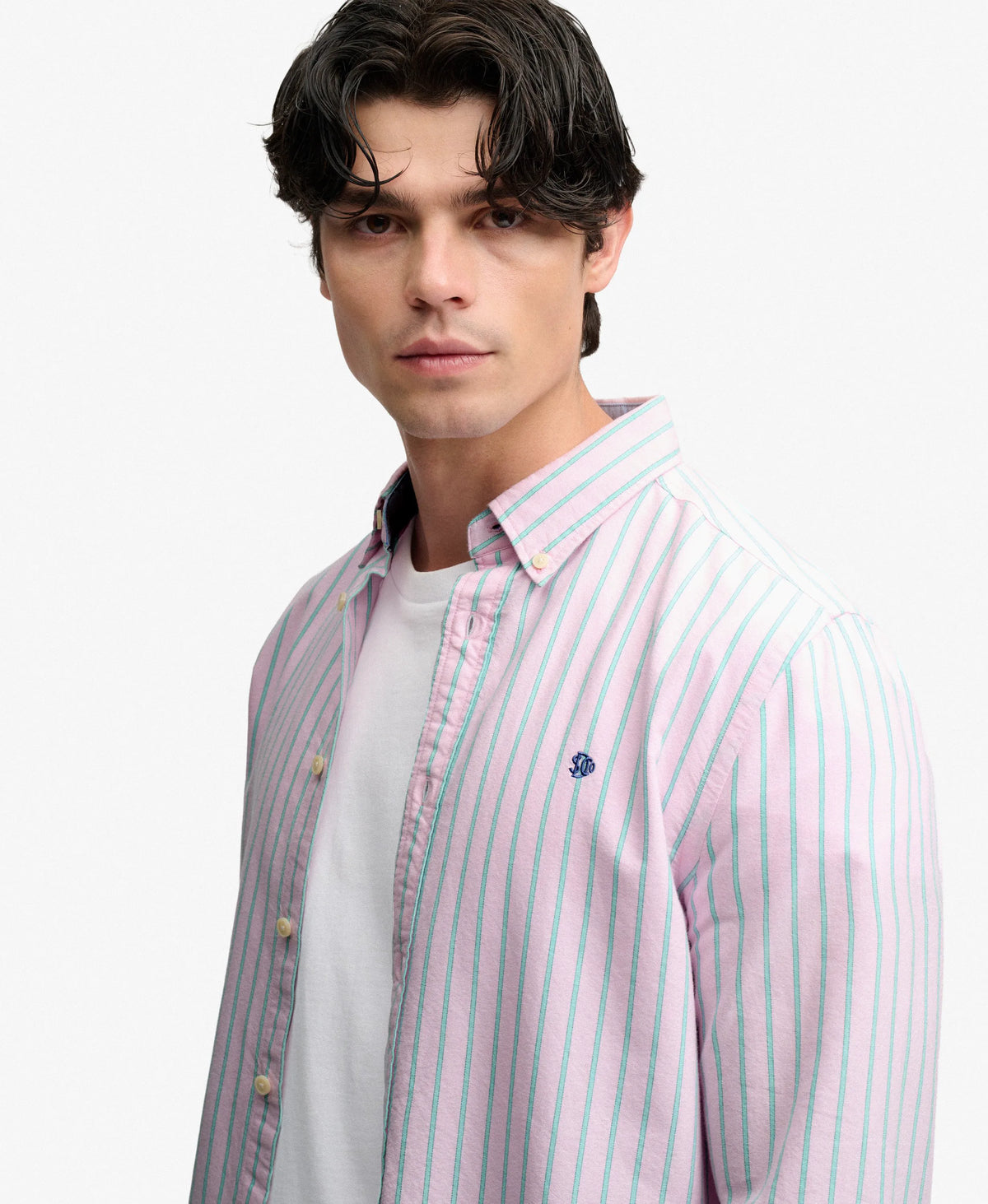 Pink Green Blazer Stripe