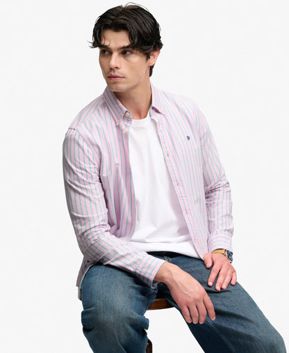 Pink Green Blazer Stripe