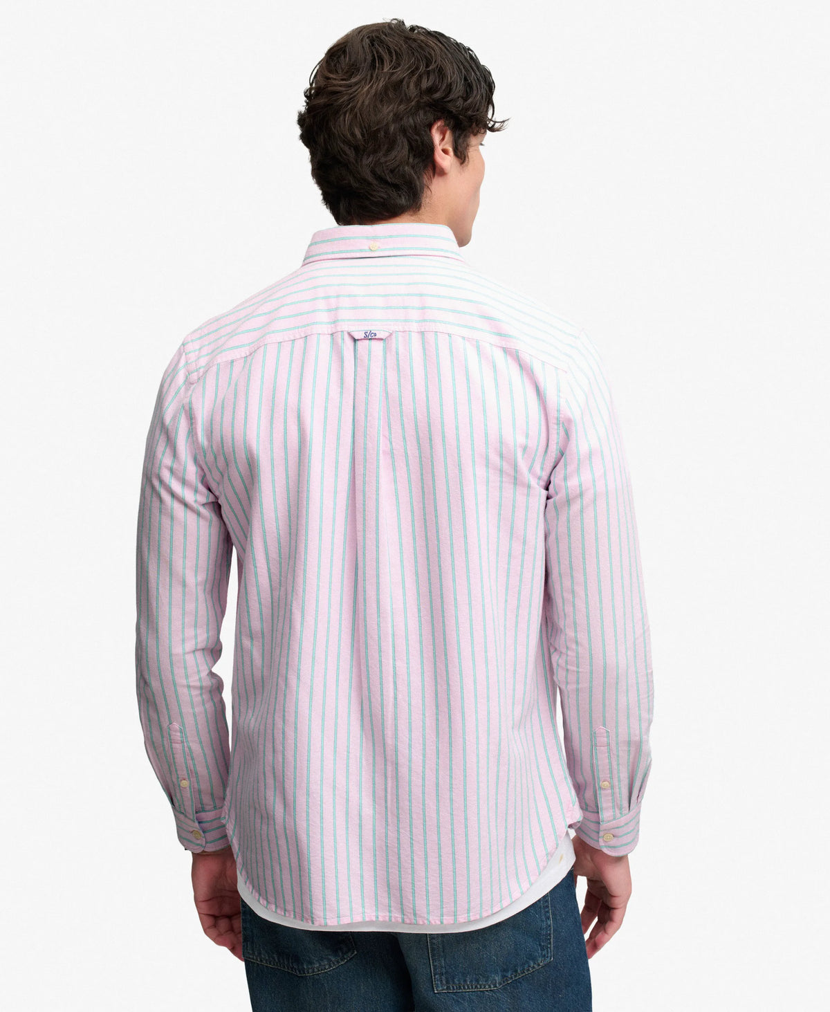 Pink Green Blazer Stripe