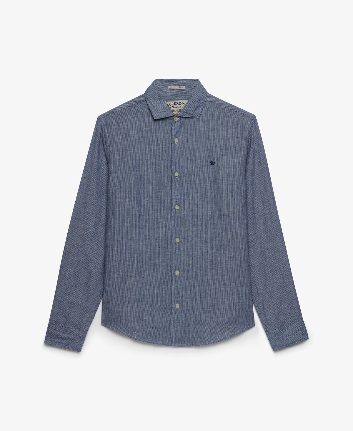 Indigo Needle Stripe