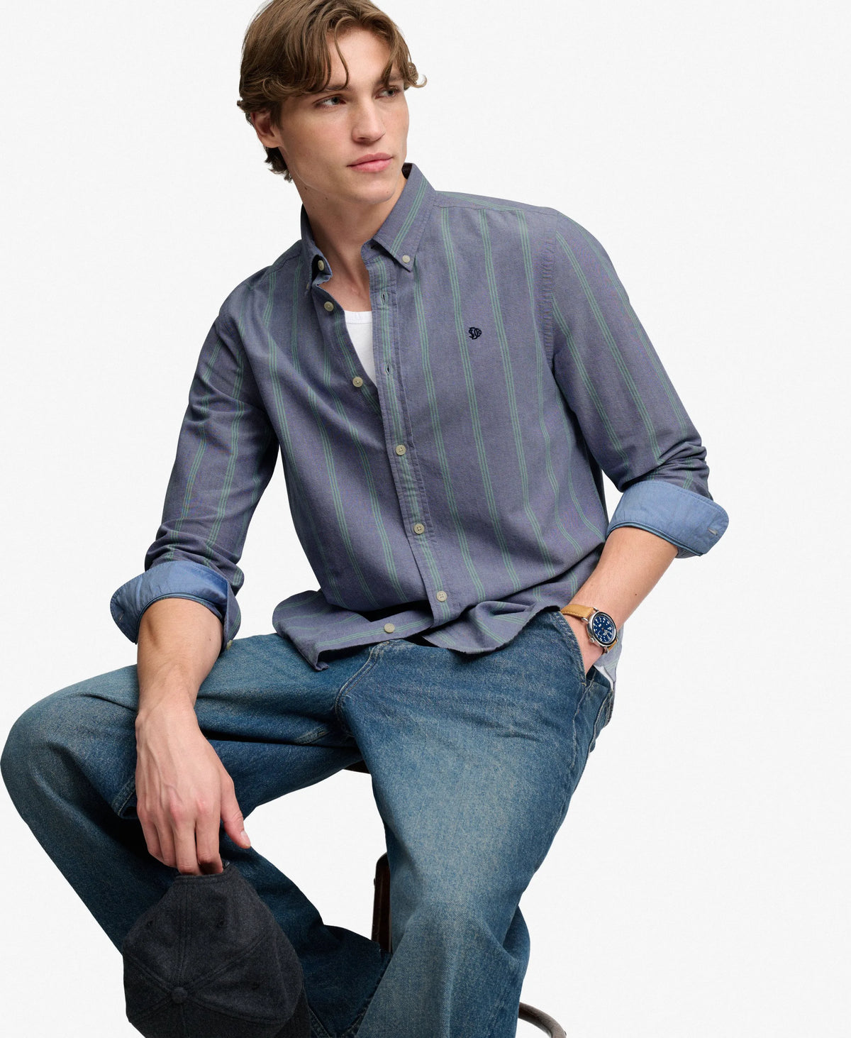 Triple Stripe Navy