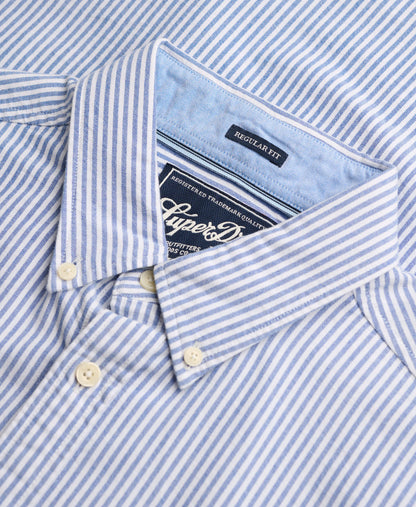 Azure Blue Chalk Stripe