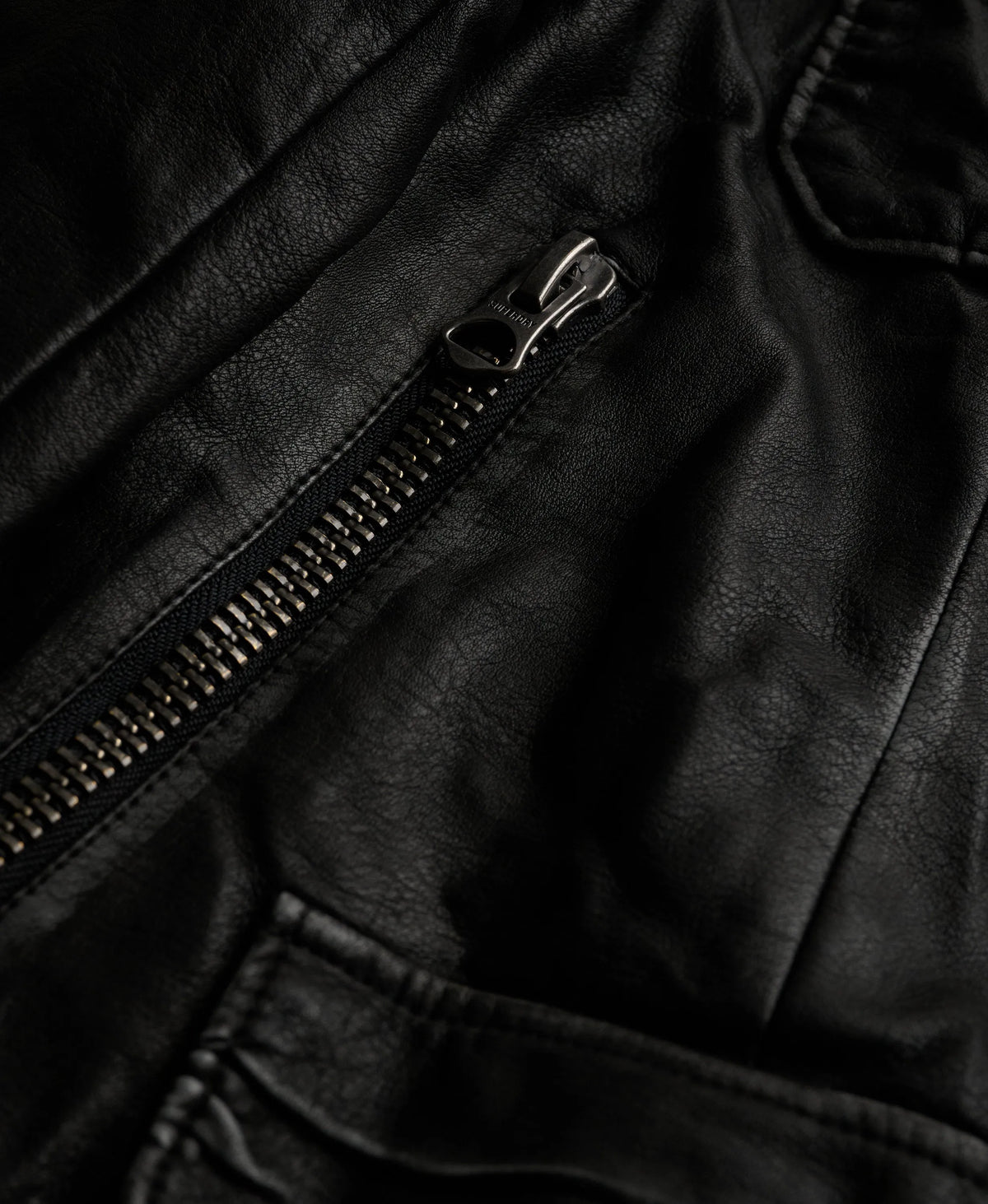 Brad Faux Leather Military Jacket