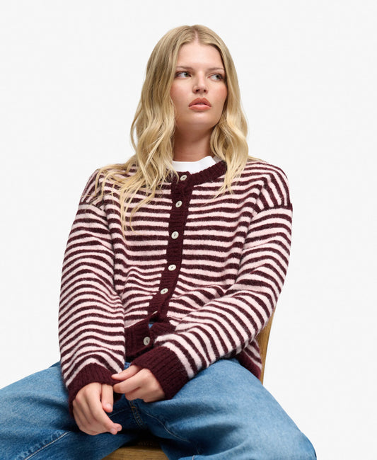 Port Red/Pale Pink Stripe