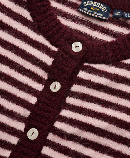 Port Red/Pale Pink Stripe