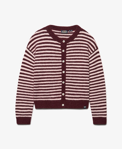 Port Red/Pale Pink Stripe