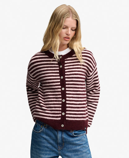 Port Red/Pale Pink Stripe
