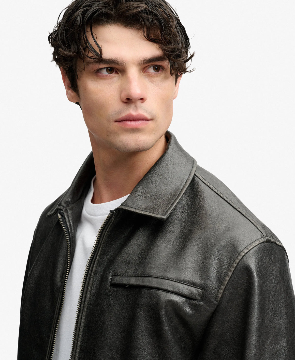 Faux Leather Jacket