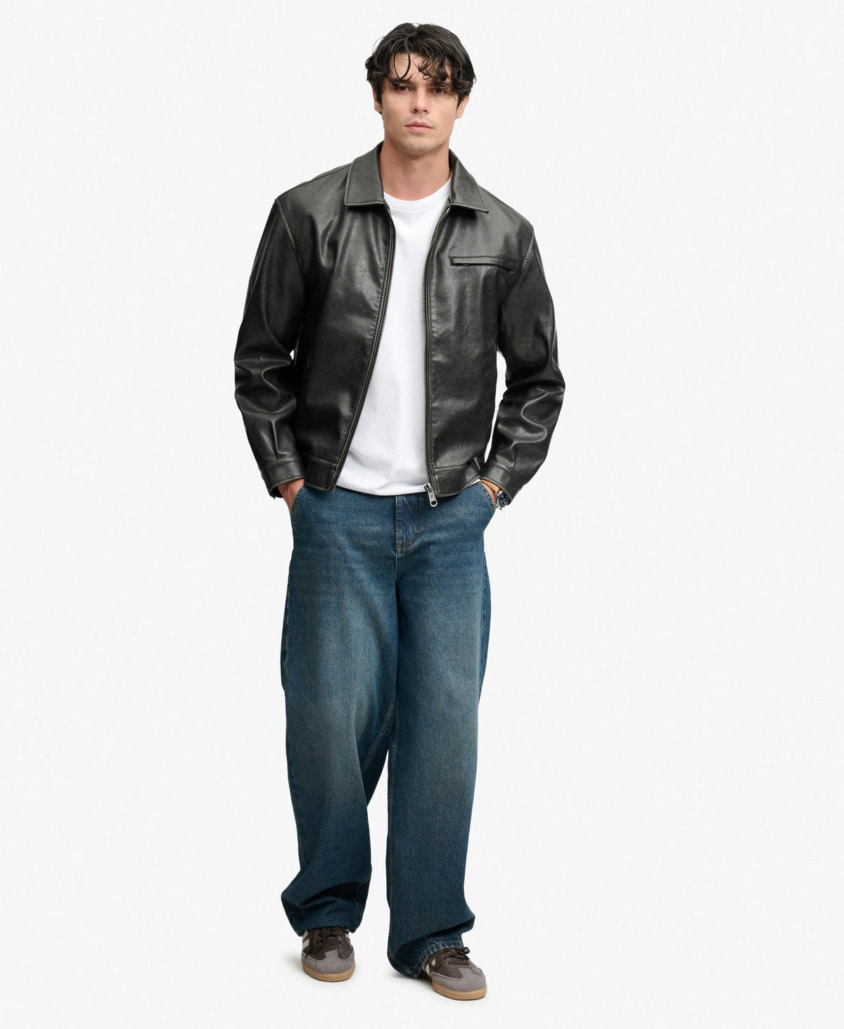 Faux Leather Jacket