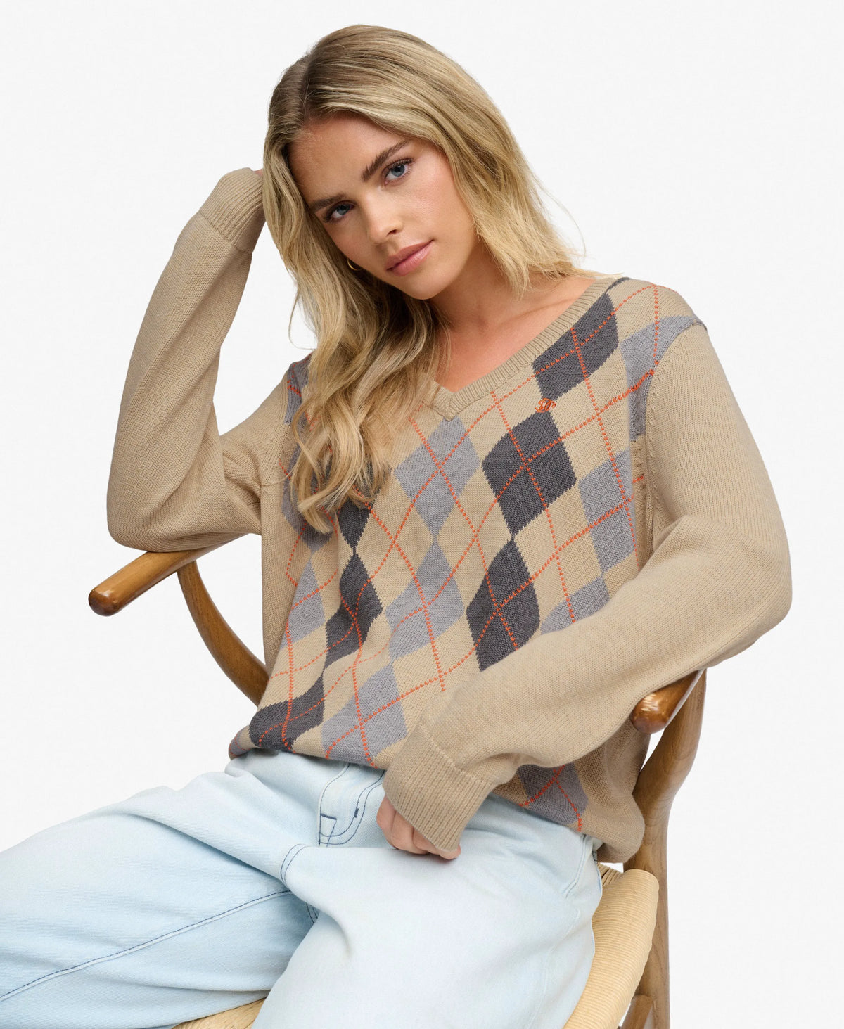 Beige Argyle