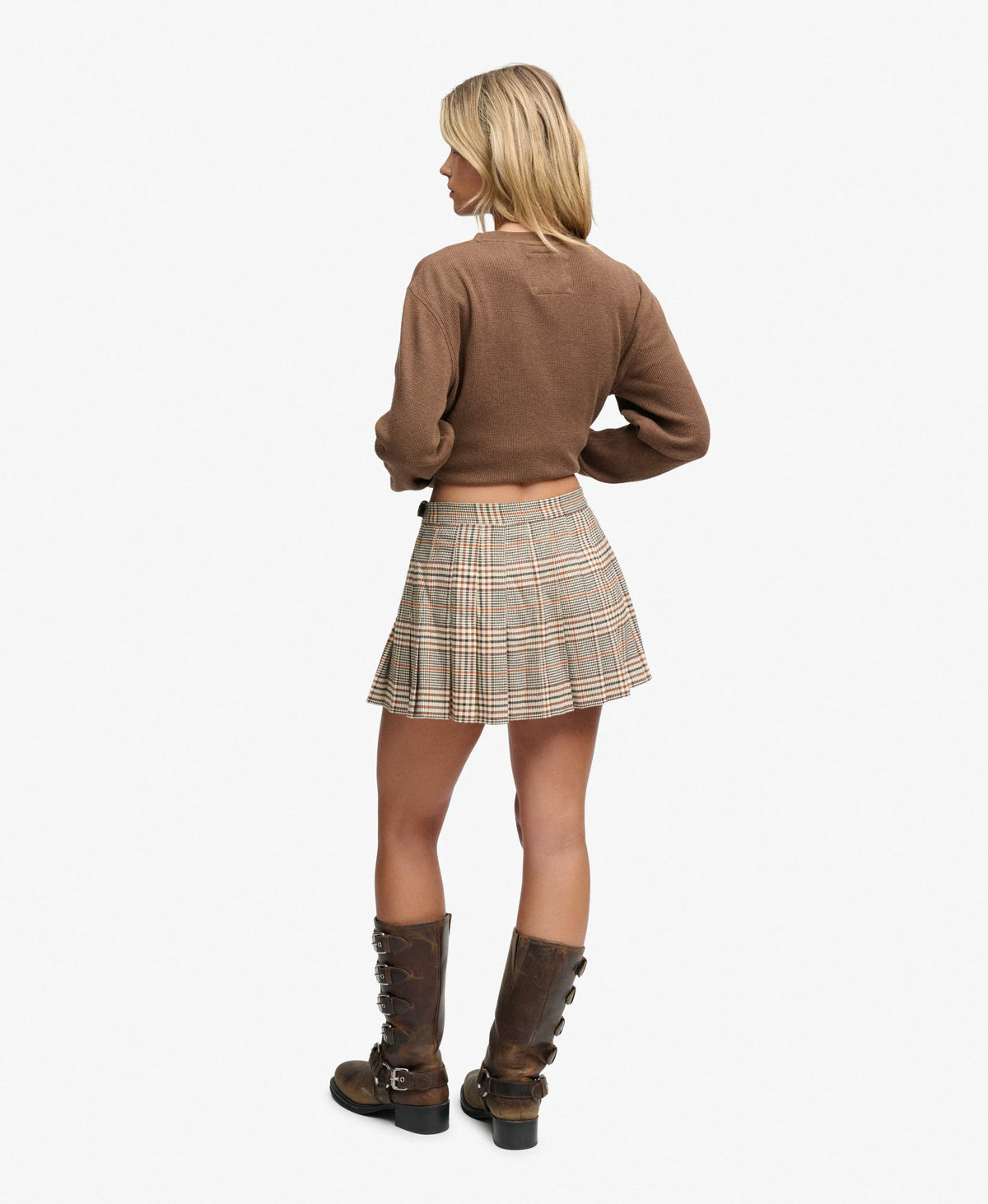 Beige/Brown Check