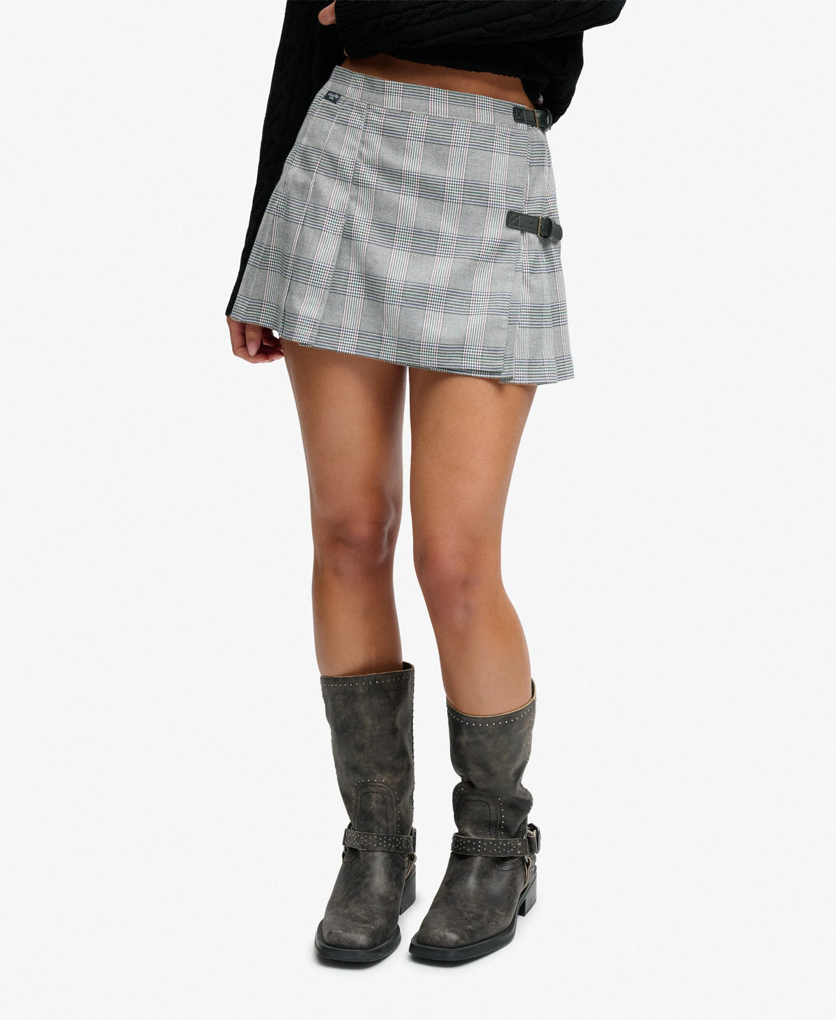 Grey/White check