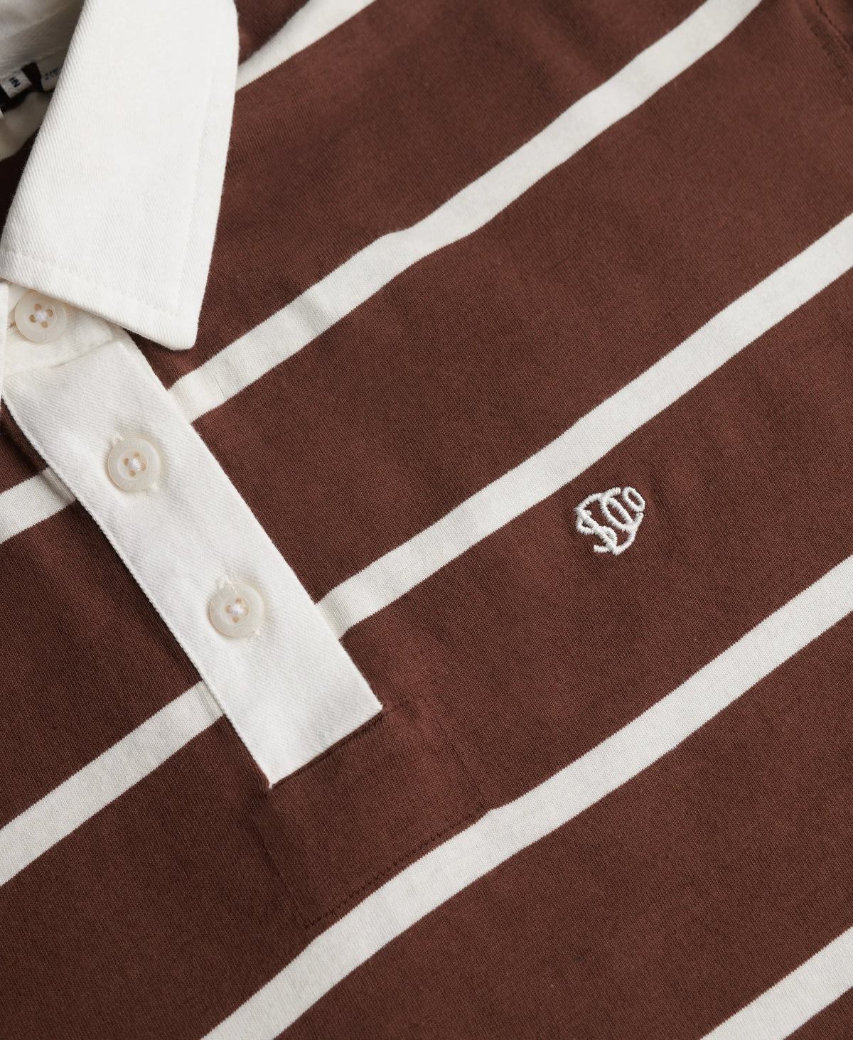 Chestnut Brown/Ecru Stripe