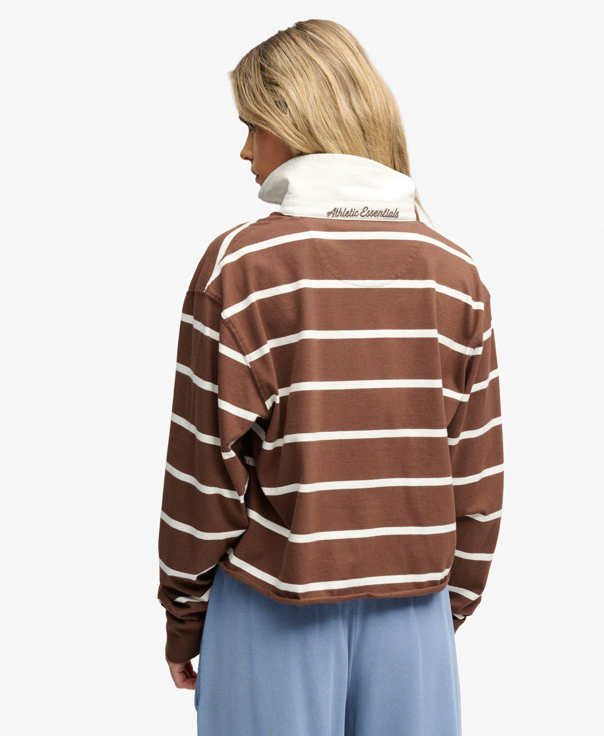Chestnut Brown/Ecru Stripe