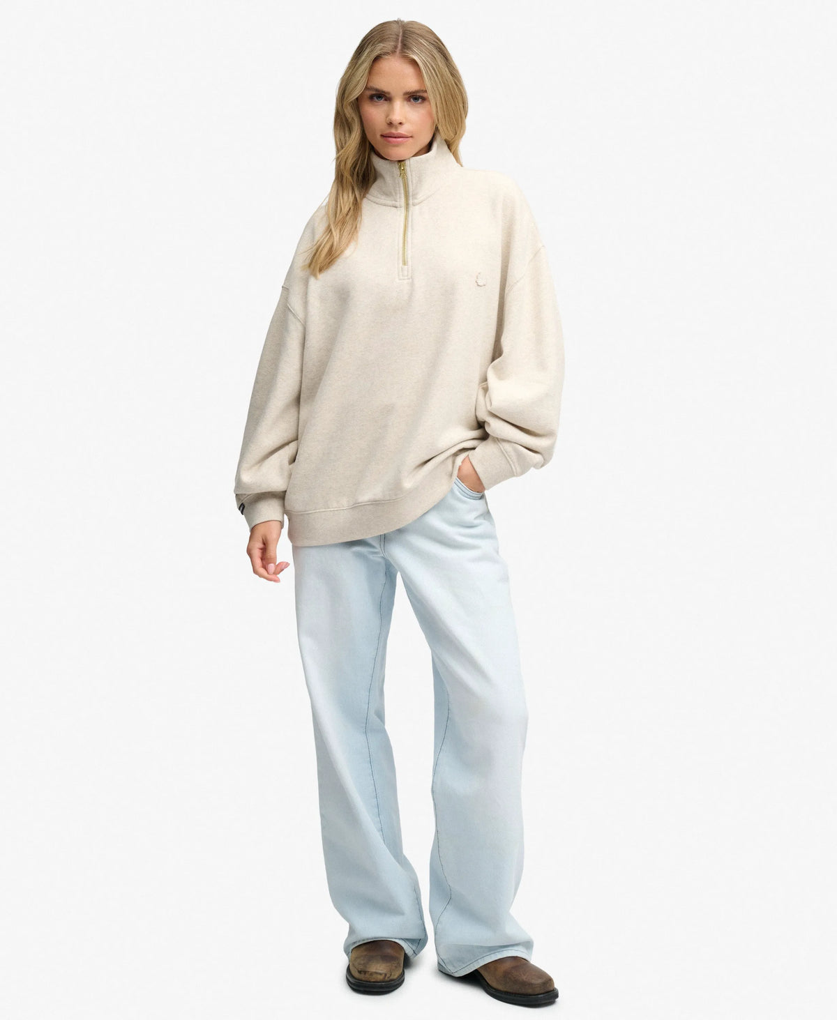 Monogram Half Zip Sweatshirt