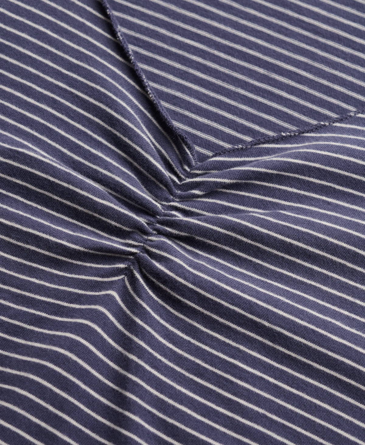 Off White/Blue Stripe