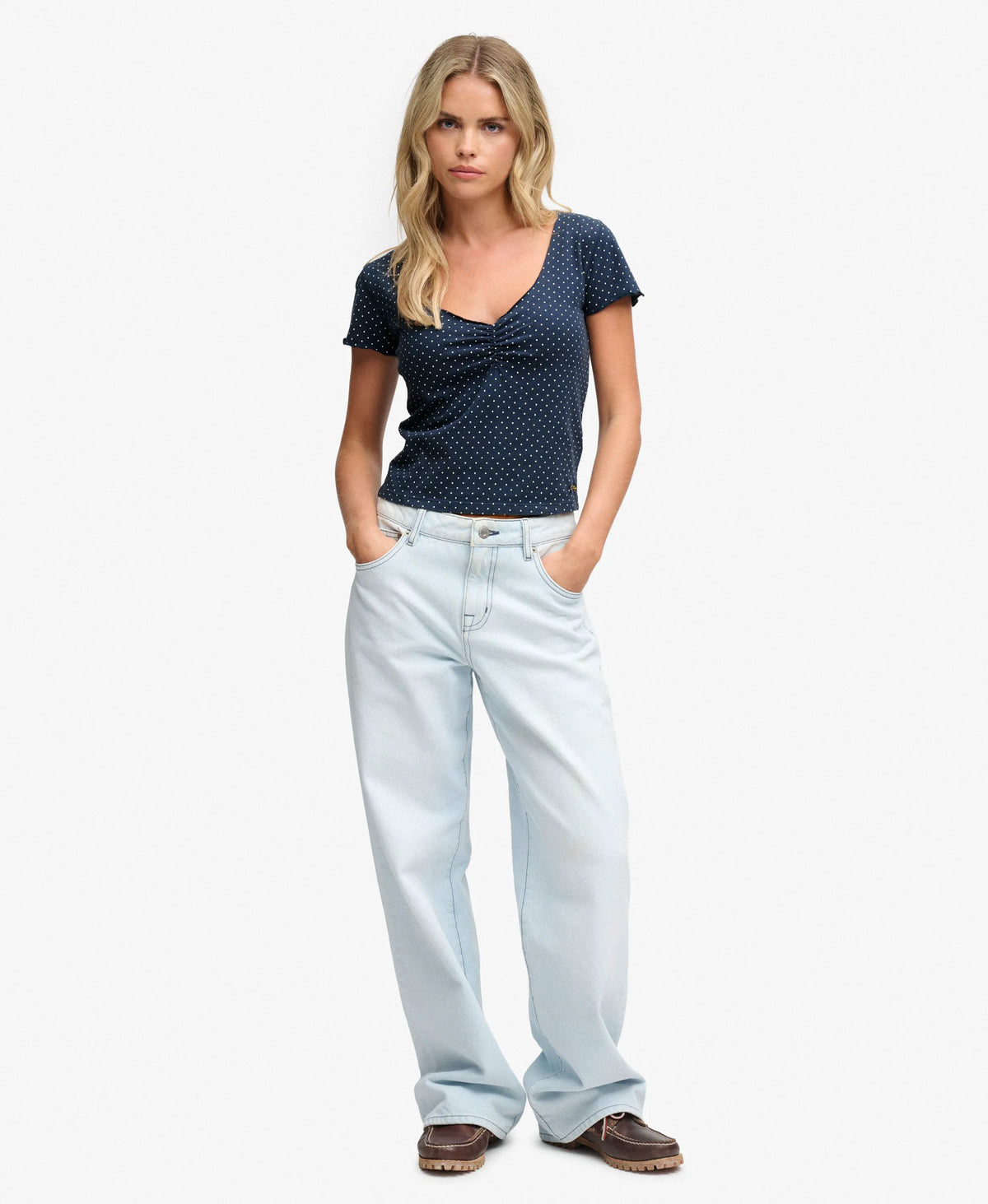 Standard Navy Polka Dot
