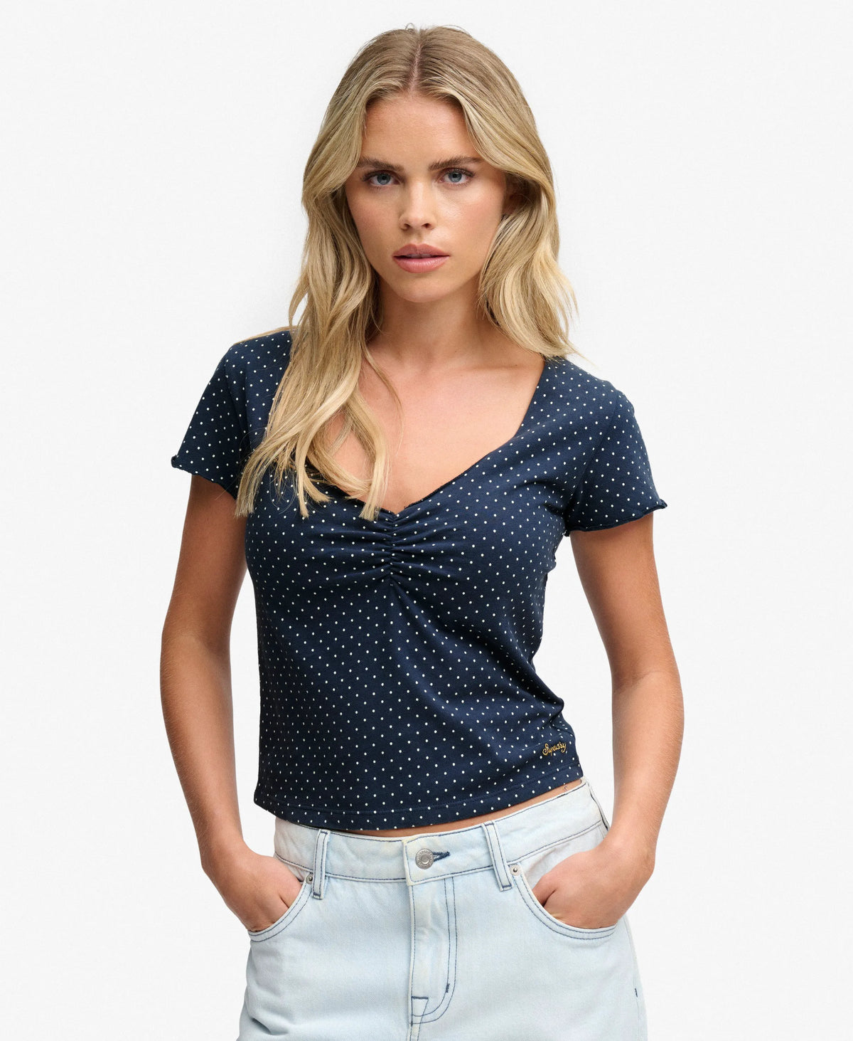 Standard Navy Polka Dot