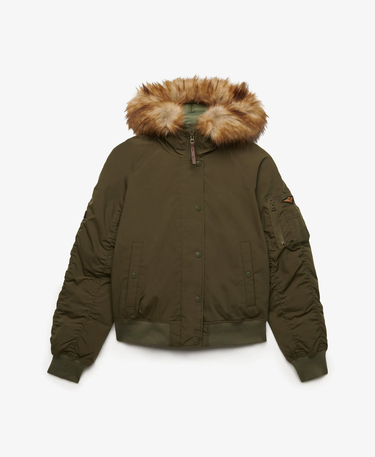 Hooded Padded MA1 Bomber Jacket