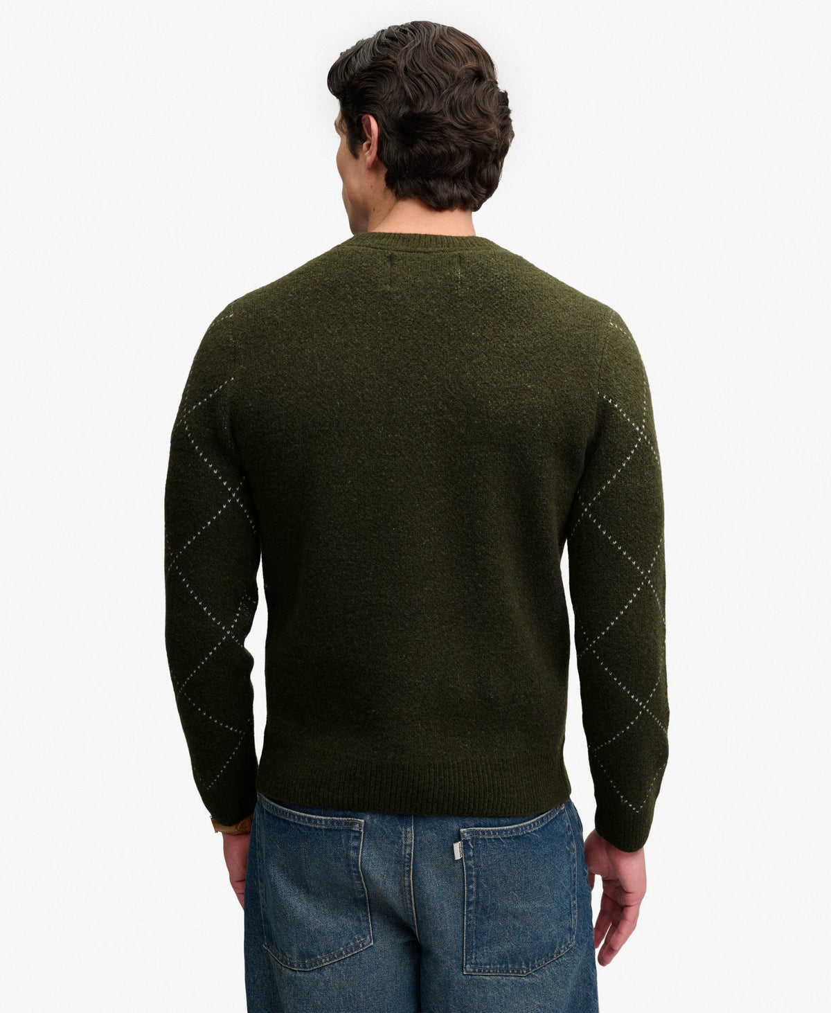 Tonal Green Argyle