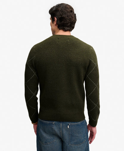 Tonal Green Argyle