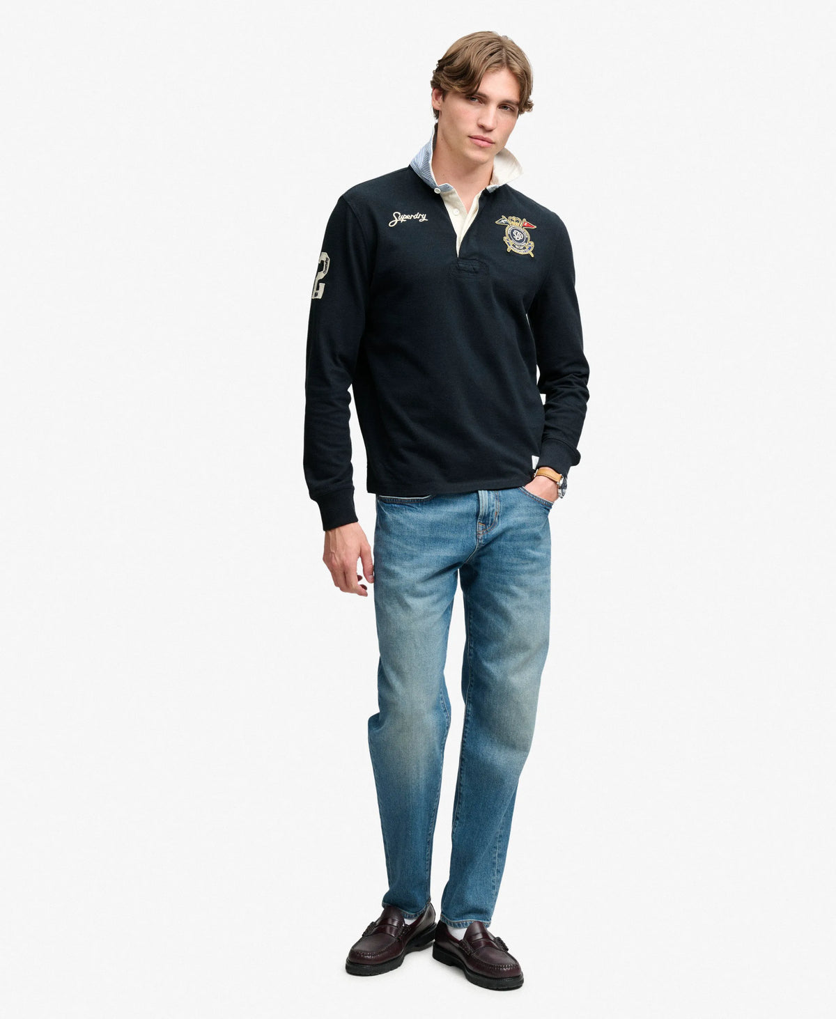 Double Emblem Rugby Shirt