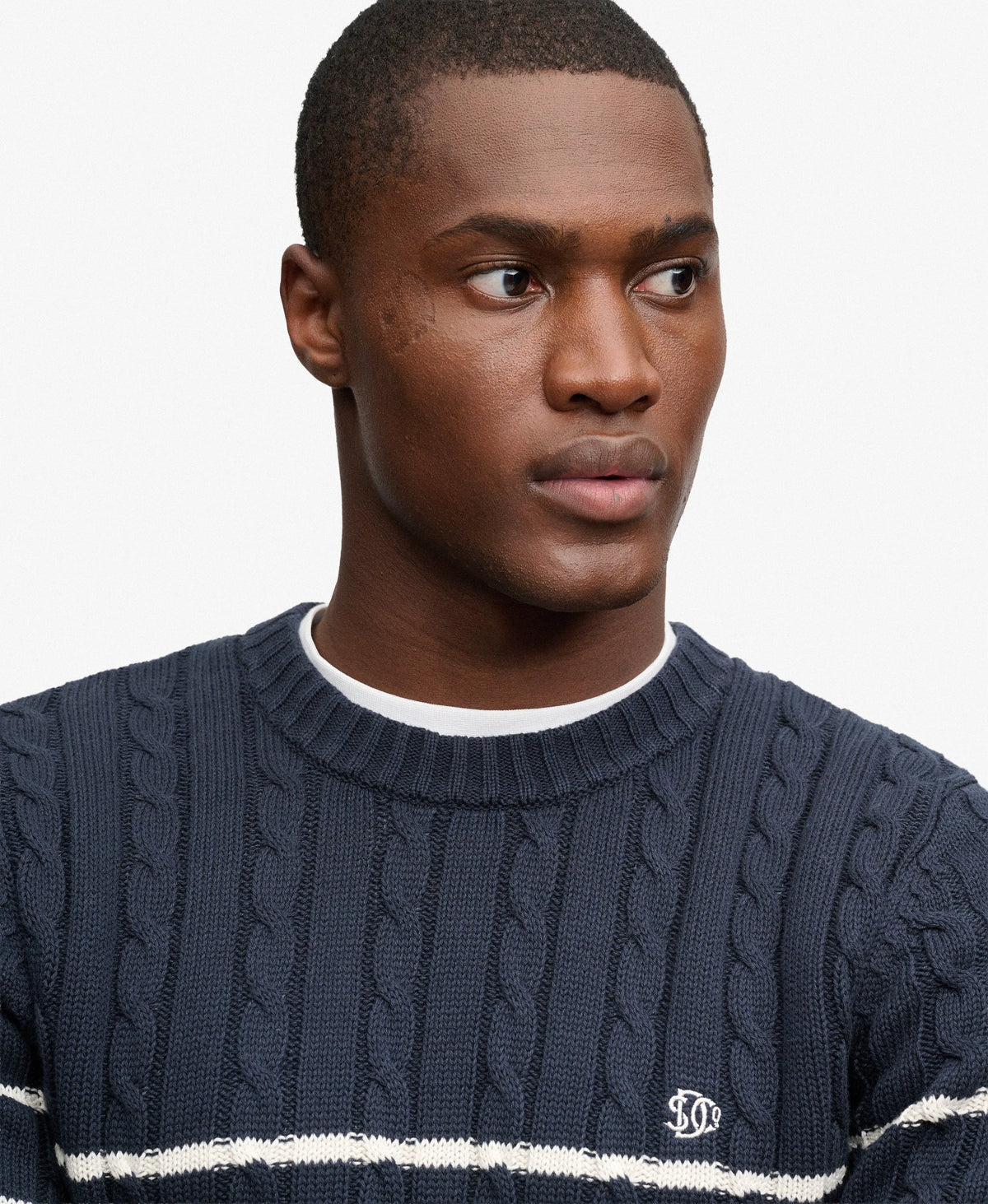 NAVY/WHITE STRIPE