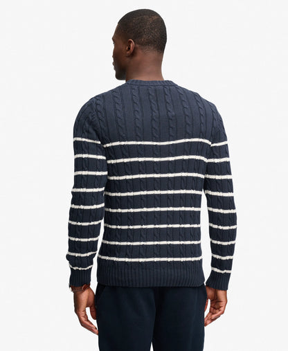 NAVY/WHITE STRIPE