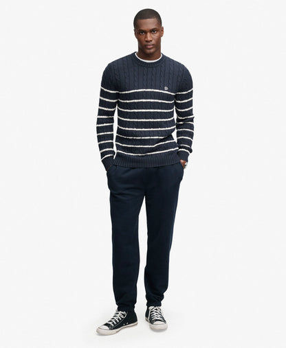 NAVY/WHITE STRIPE