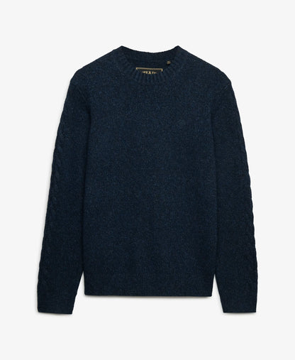 Dark Navy Fleck