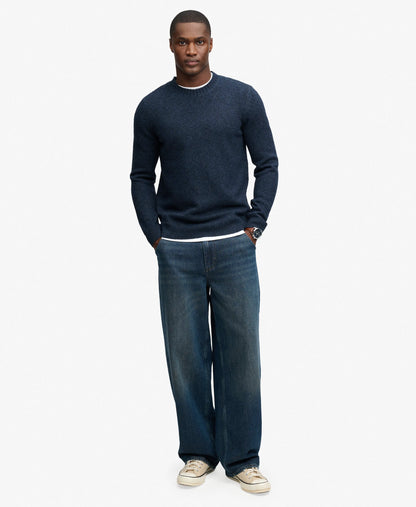 Dark Navy Fleck