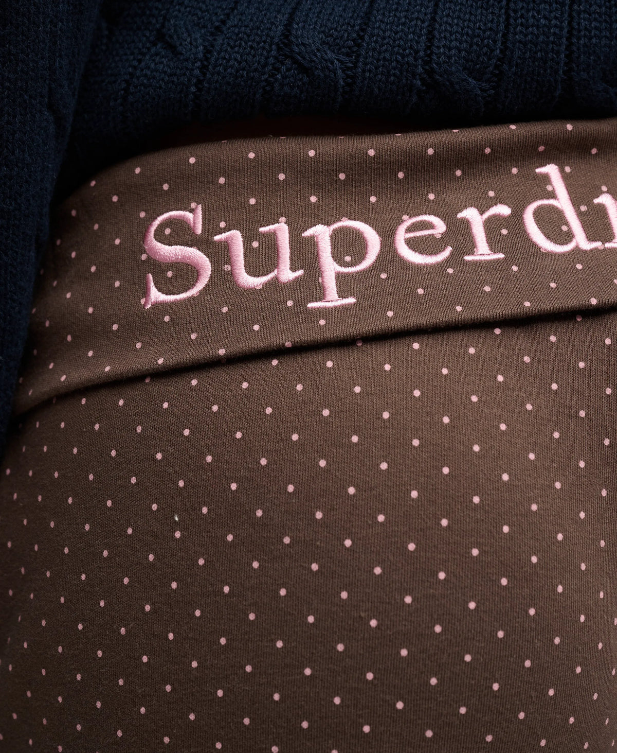 Brown/Pink Polka Dot