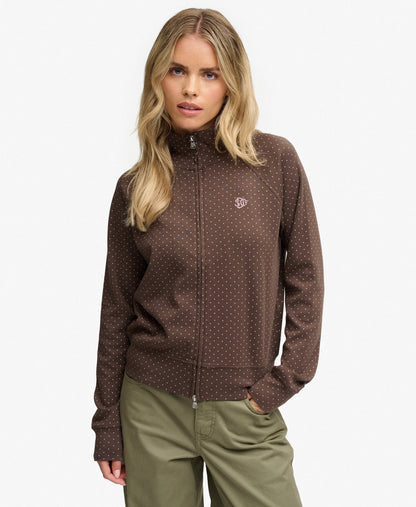 Brown/Pink Polka Dot