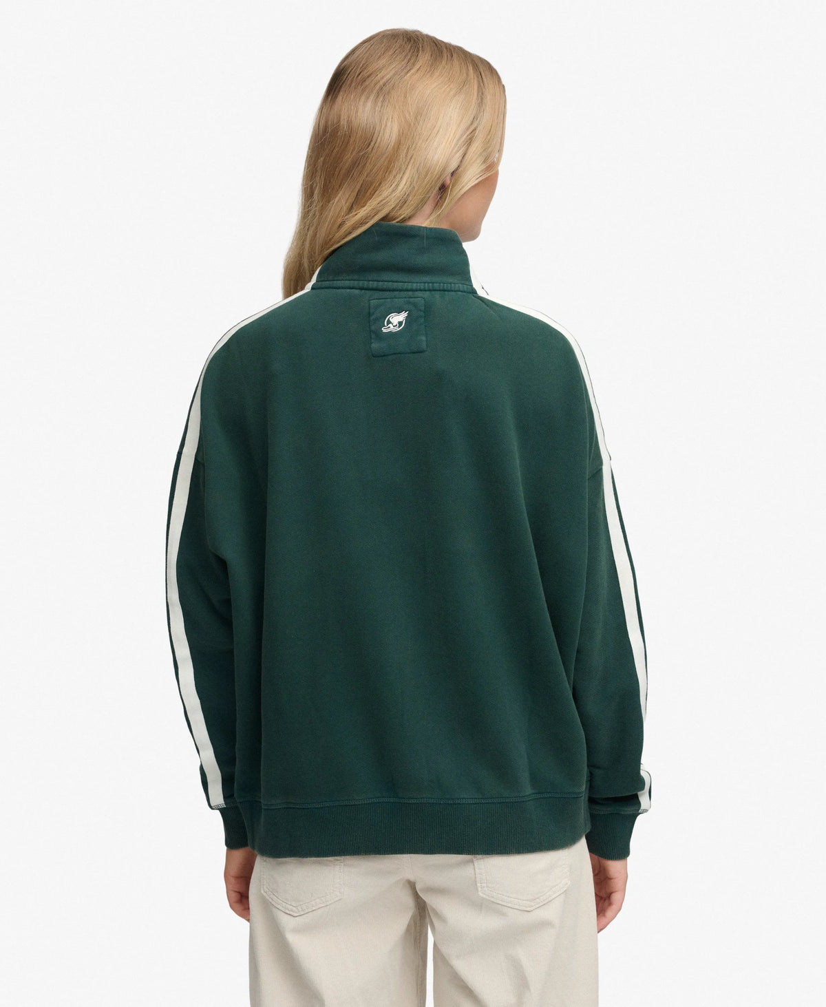 Athletic Essentials Applique Loose Zip Track Top