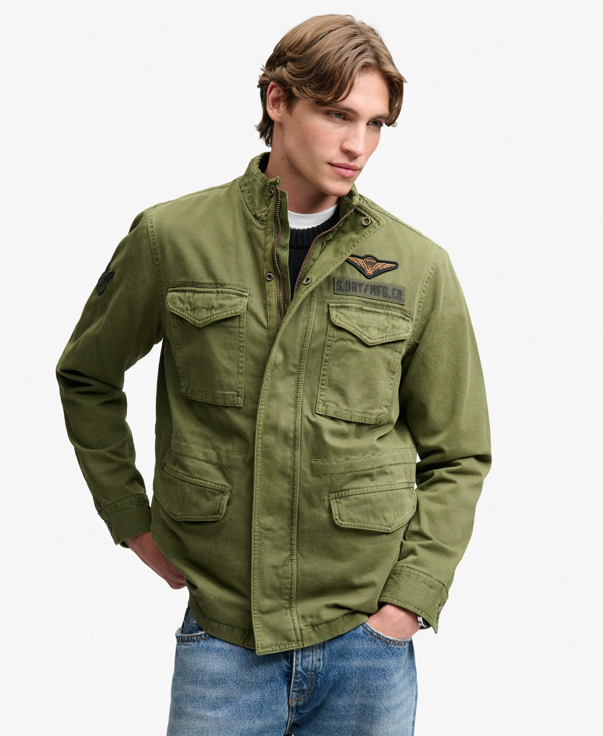 Patched Military M65 Jacket