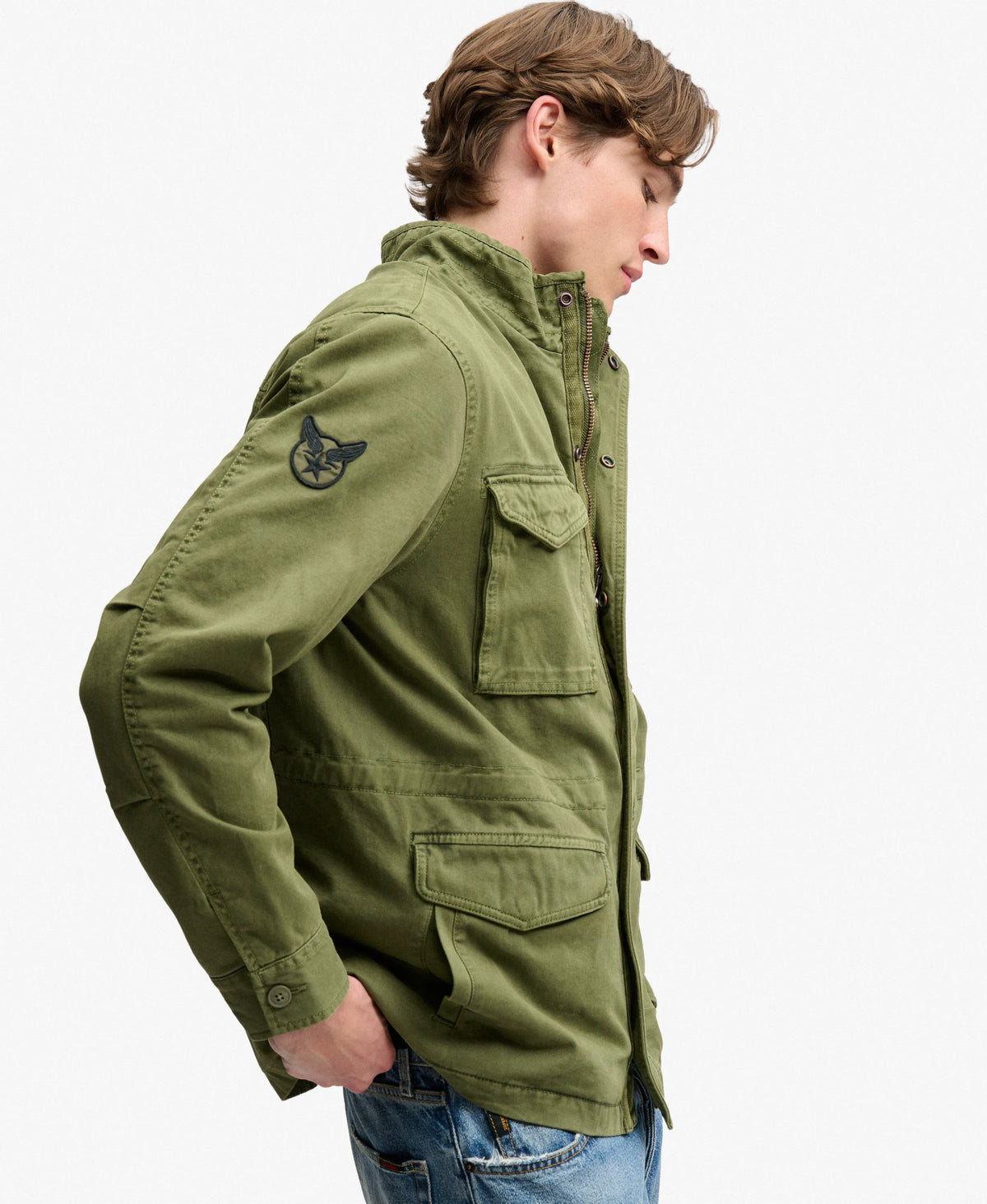 Patched Military M65 Jacket