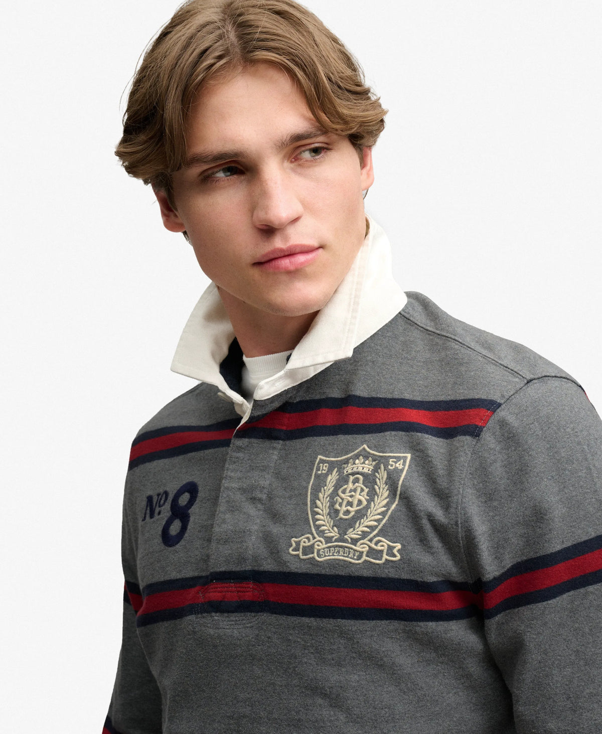 Antique Grey Marl Stripe