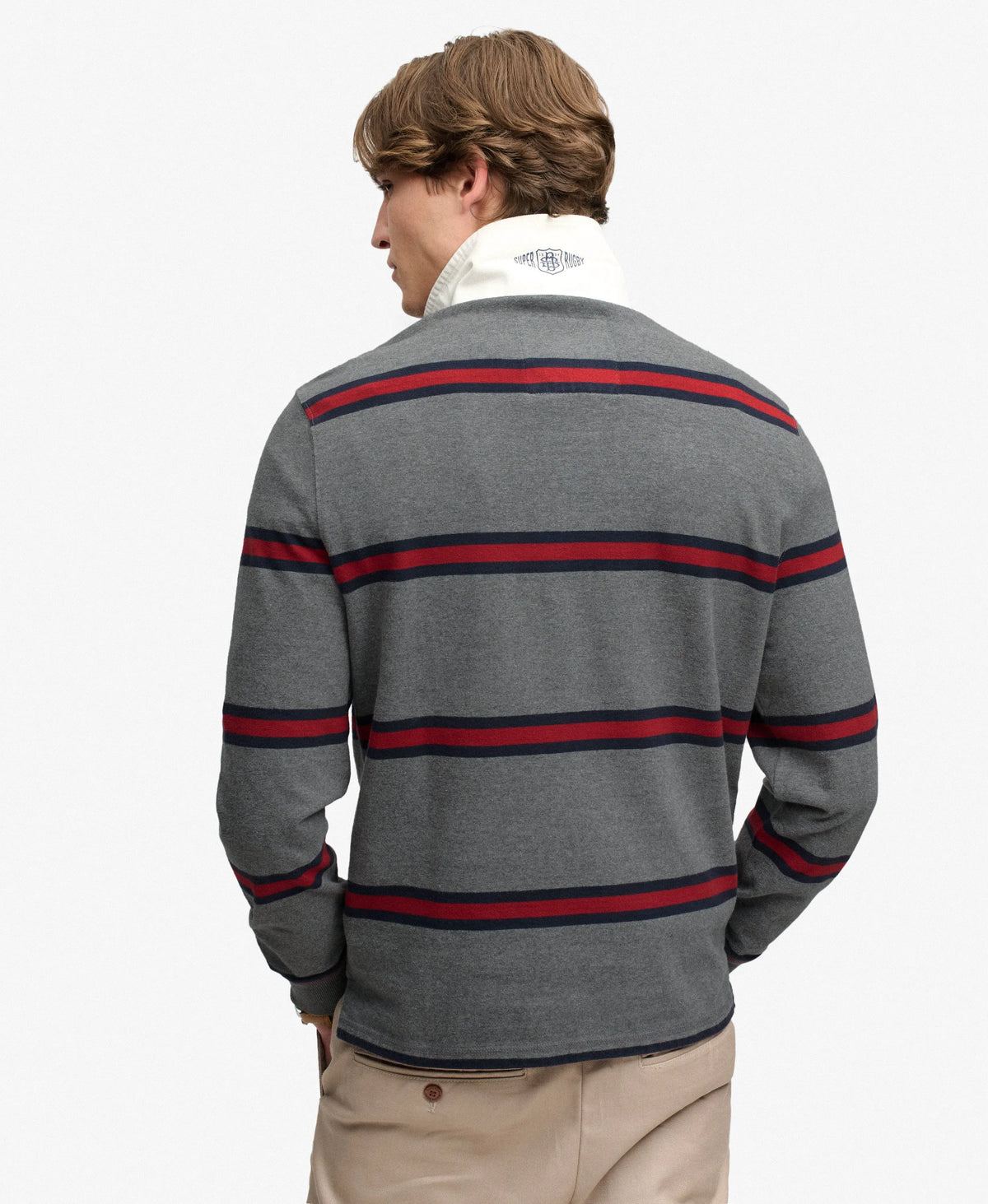 Antique Grey Marl Stripe