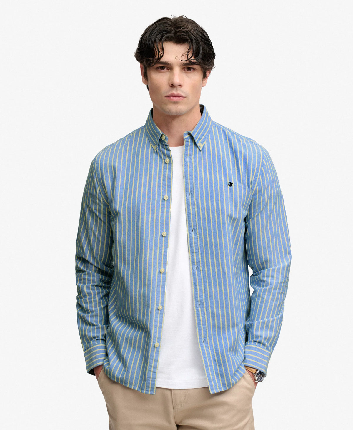 Broker Navy Lemon Stripe