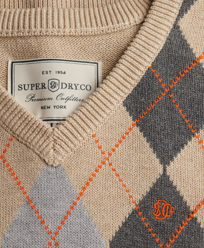 Beige Argyle
