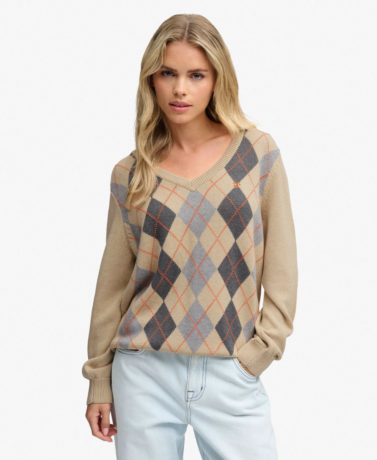 Beige Argyle